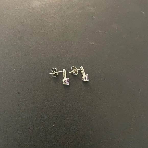 KAY Heart Drop Birthstone Earrings - Picture 9 of 11